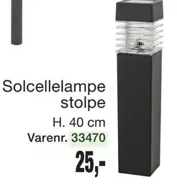 Harald Nyborg Solcellelampe stolpe tilbud