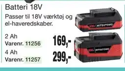 Harald Nyborg Batteri 18V tilbud