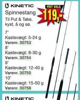 Harald Nyborg KINETIC Spinnestang tilbud