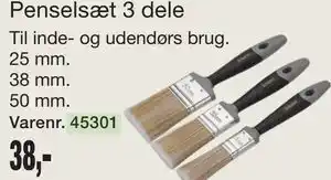 Harald Nyborg Penselsæt 3 dele tilbud