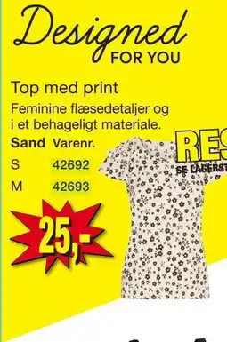 Harald Nyborg Top med print tilbud