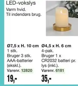 Harald Nyborg LED-vokslys tilbud
