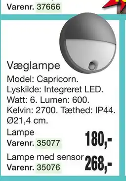 Harald Nyborg PHILIPS Væglampe Capricorn tilbud