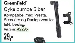 Harald Nyborg Greenfield Cykelpumpe 5 bar tilbud