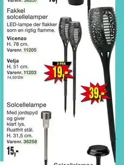 Harald Nyborg Fakkel solcellelamper tilbud