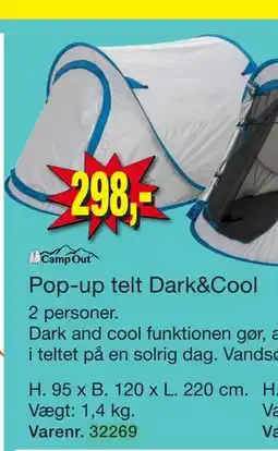 Harald Nyborg Pop-up telt Dark&Cool tilbud