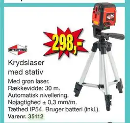 Harald Nyborg Krydslaser med stativ tilbud