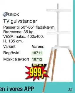 Harald Nyborg TV gulvstander tilbud