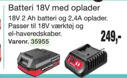 Harald Nyborg Batteri 18V med oplader tilbud