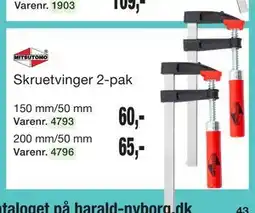 Harald Nyborg Skruetvinger 2-pak tilbud