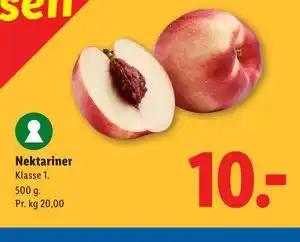Lidl Nektariner tilbud