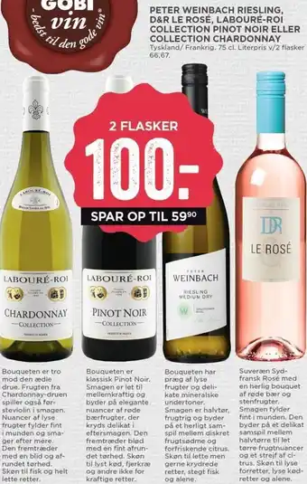 MENY Peter WEinbach Riesling D&R Le Rose tilbud