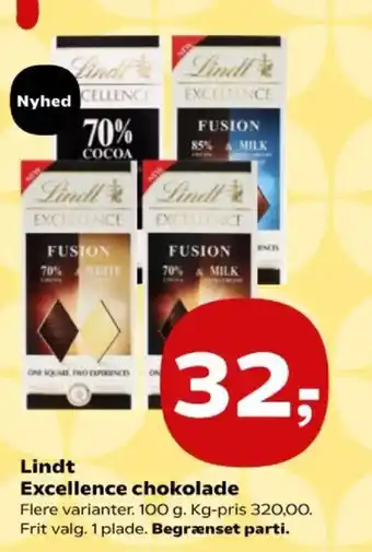 Lindt Excellence chokolade