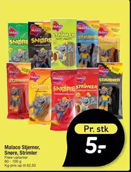 Fakta Tyskland Malaco Stjerner, Snøre, Strimler tilbud