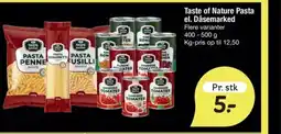 Fakta Tyskland Taste of Nature Pasta el. Dåsemarked tilbud