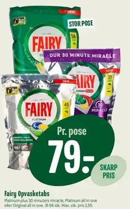 Min Købmand Fairy Opvasketabs (Pr. pose) tilbud