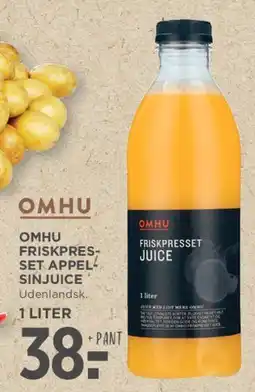 MENY OMHU Friskpresset Juice tilbud