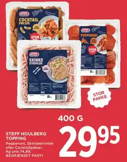 MENY Steff Houlberg topping (400 g) tilbud