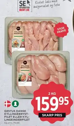 MENY Gestus dansk kyllingebrystfilet / kyllingeinderfilet tilbud
