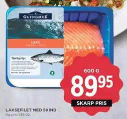 MENY Laksfilet med skind tilbud