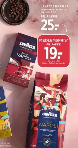 MENY Lavazza Kapsler - Napoli tilbud