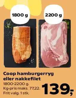 SuperBrugsen Coop hamburgeryg eller nakkefilet tilbud