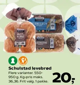 SuperBrugsen Schulstad levebrød tilbud