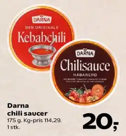 SuperBrugsen Darna chili saucer tilbud