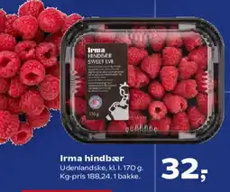 SuperBrugsen Irma hindbær tilbud