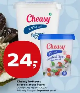 SuperBrugsen Cheasy hyttost / salatost i tern tilbud