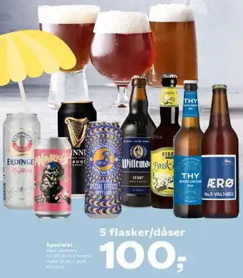 SuperBrugsen Specialøl (5 flasker/dåser) tilbud