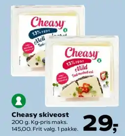 SuperBrugsen Cheasy skiveost tilbud