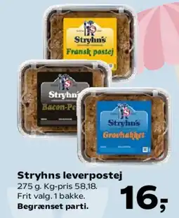 SuperBrugsen Stryhns leverpostej tilbud