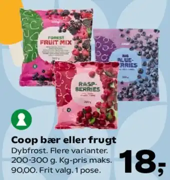 SuperBrugsen Coop bær eller frugt tilbud