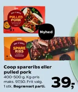 SuperBrugsen Coop spareribs eller pulled pork tilbud
