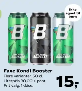 SuperBrugsen Faxe Kondi Booster tilbud
