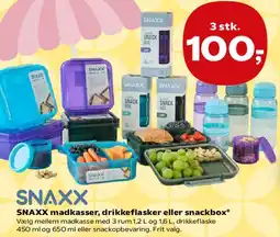 SuperBrugsen SNAXX madkasser, drikkeflasker eller snackbox tilbud
