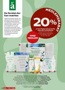 Kvickly 20% medlemsrabat på ALT Änglamark personlig pleje eller husholdning tilbud