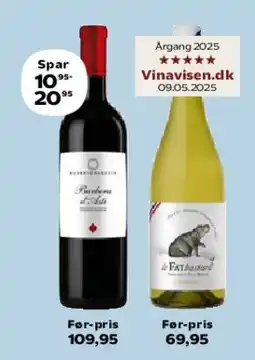 Kvickly Roberto Sarotto Barbera d'Asti / Fat Bastard Chardonnay tilbud