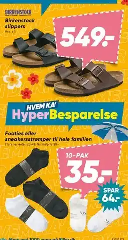 Bilka 10-PAK footies eller sneakersstrømper tilbud