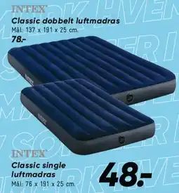 Bilka INTEX Classic dobbelt luftmadras tilbud
