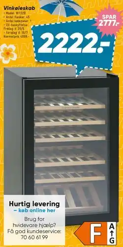 Bilka Vinkøleskab tilbud