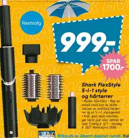 Bilka Shark FlexStyle 5-i-1 styler og hårtørrer tilbud