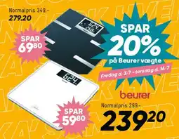 Bilka Beurer personlig vægt tilbud