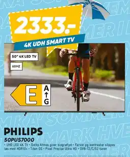 Bilka Philips 50PUS7000 50 4K UHD Smart TV tilbud