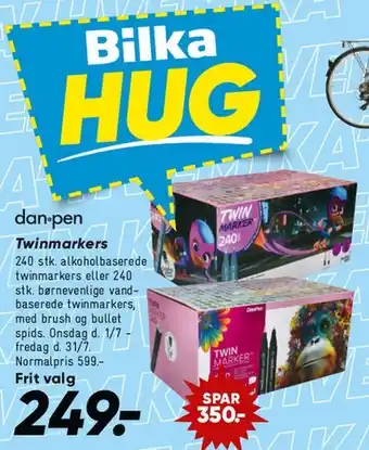 Bilka Twinmarkers tilbud