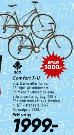 Bilka Comfort 7-U cykel tilbud