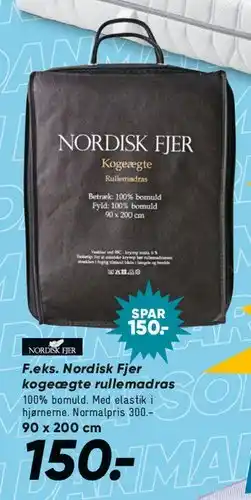 Bilka Nordisk Fjer rullemadras tilbud