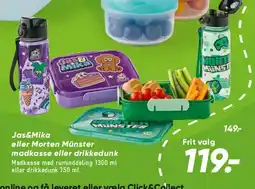 Bilka Jas&Mina / Morten Münster madkasse eller drikkedunk tilbud