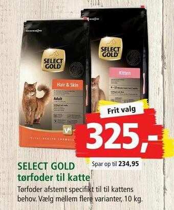 Maxi Zoo SELECT GOLD tørfoder til katte tilbud
